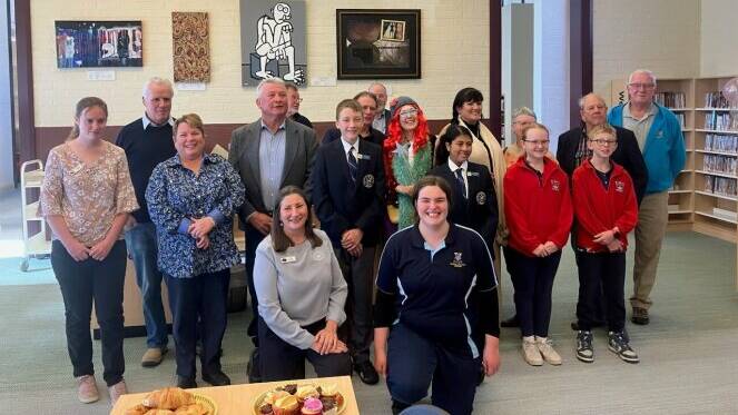 The community gathered for the official reopening of the Tenterfield library. Picture supplied.