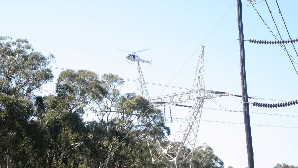 Helicopters checking the TransGrid network will be in local skies in the coming days.