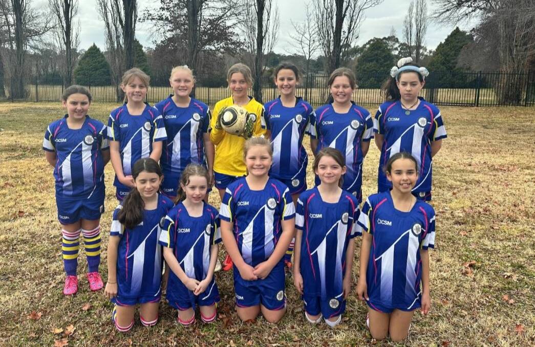 The Sir Henry Parkes Public School girls soccer team. 