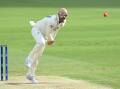 Nathan Lyon took 5-98 in the match against Kent but could not prevent Lancashire slipping to defeat. (Darren England/AAP PHOTOS)